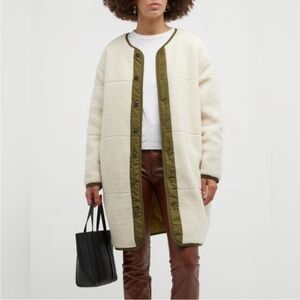 Mother The Sherpa Cocoon Jacket Coat Reversible Oversized Trench scandi girl